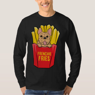 Camiseta Francês Bulldog Frenchie Fries Cute French Buldog