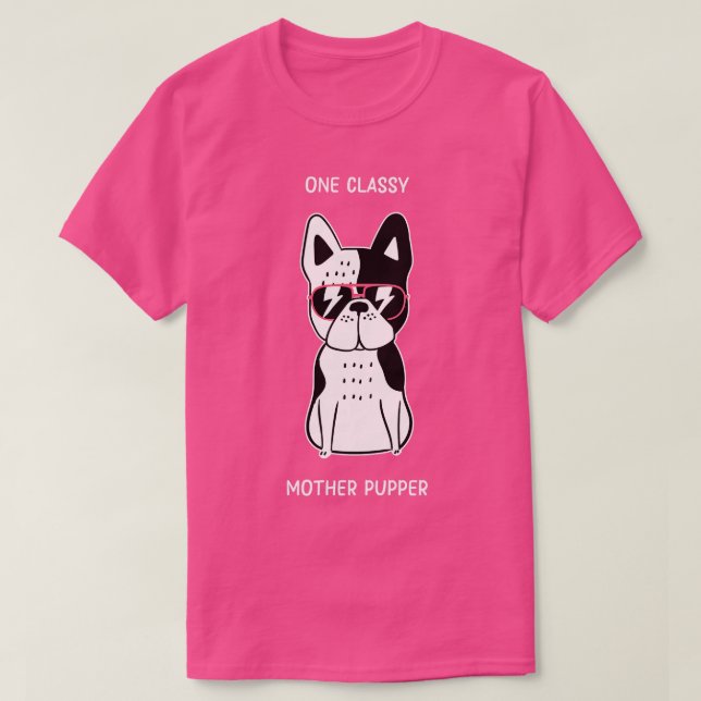 Camiseta Francês Bulldog One Classy (Frente do Design)