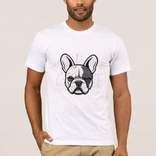 Camiseta Francês Bulldog Vetor Art Animal Modern Urban City