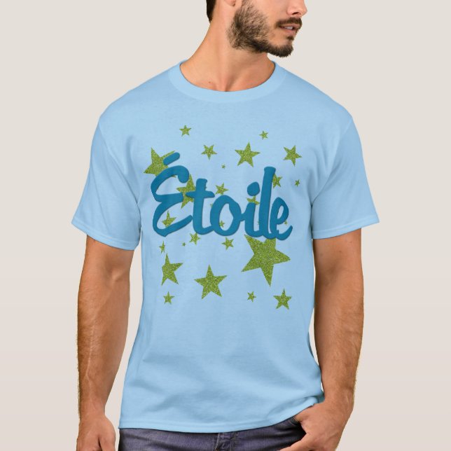 Camiseta Francês de Etoile com estrelas (Frente)
