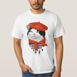 Camiseta francês do gato