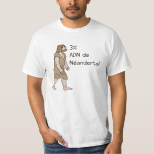 Camiseta Francês do Neanderthal de 3%