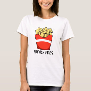 Camiseta Francês Fries Engraçado Rápido Comida