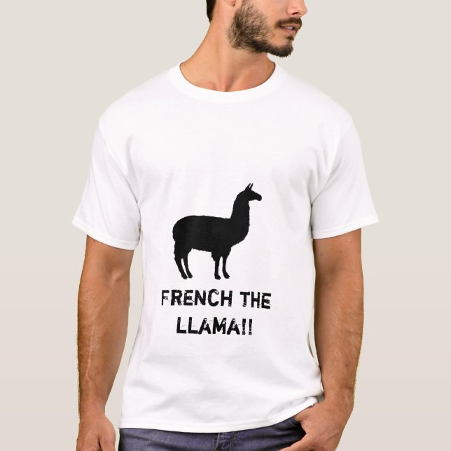 Camiseta Francês o lama!! (Frente)