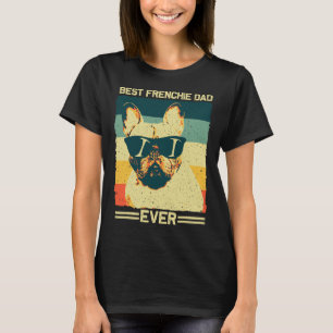 Camiseta Francês Pai Homens Pai Buldogue Francês Amor