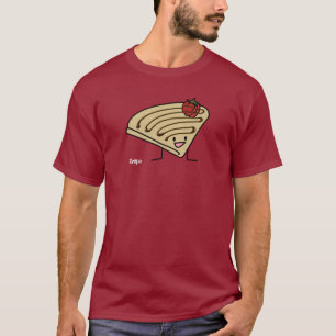 Camiseta Francês pastoso do chocolate da sobremesa da