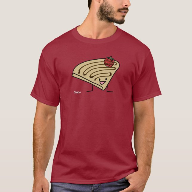 Camiseta Francês pastoso do chocolate da sobremesa da (Frente)