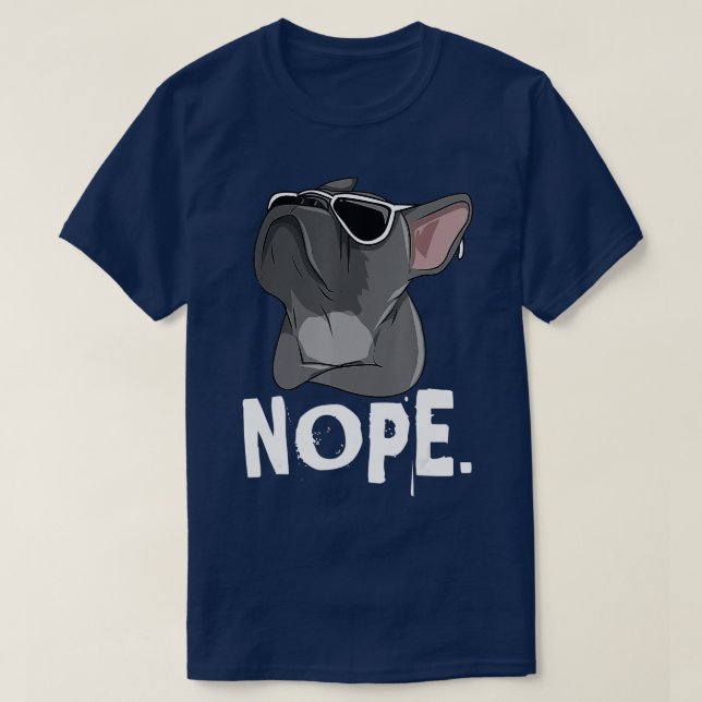 Camiseta Francês Preguiçoso Para O Sobrinho De Cachorro Fra (Frente do Design)