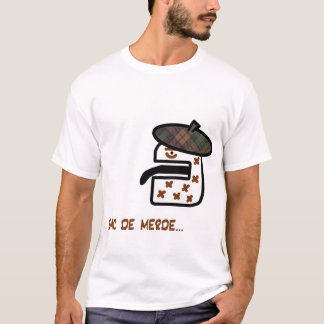 Camiseta francês, saco de merde