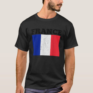 Camiseta Francês Sinalizador Orgulho Francês Bandeira T Cam