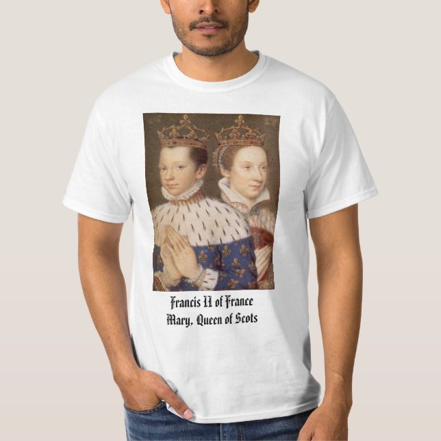 Camiseta Francis II da rainha de France e de Mary de Scotsc (Frente)