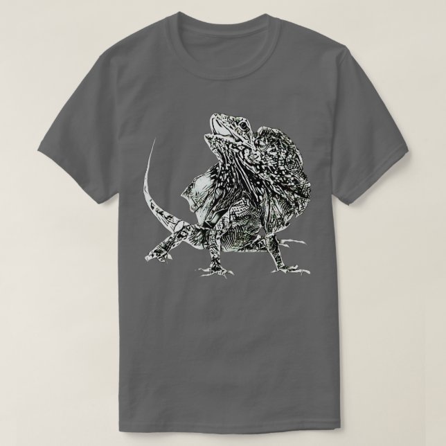Camiseta Franco Lizard Terrarium Motif Répteis Frili (Frente do Design)