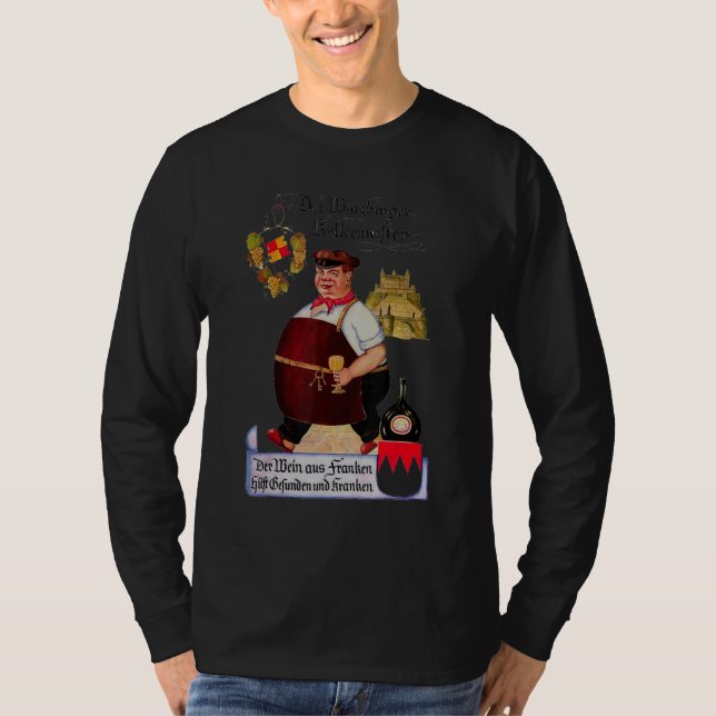 Camiseta Franconia Germany Cellar Master Illustration With  (Frente)