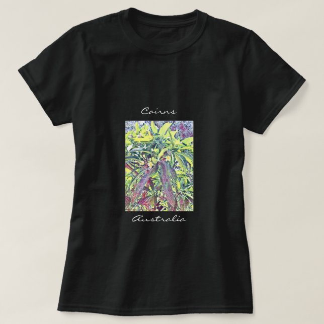 Camiseta Frangipani Tree Cairns na Austrália tropical (Frente do Design)