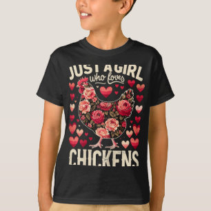 Camiseta Frango Animal de Fazenda Apenas Uma Garota Que Ama