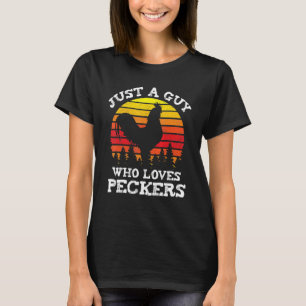Camiseta Frango Apenas Um Cara Que Ama Bicos Fazenda de Av