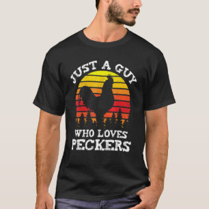 Camiseta Frango Apenas Um Cara Que Ama Bicos Fazenda de Av