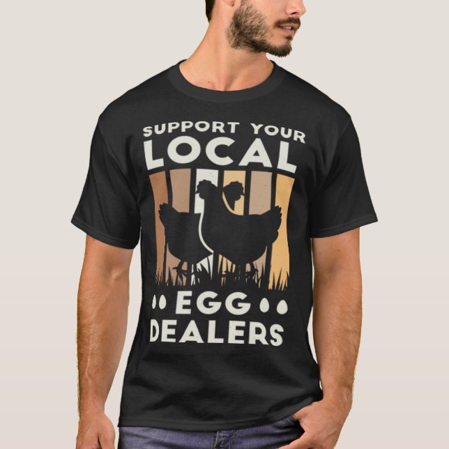 Camiseta Frango  Apoie o seu revendedor local (Frente)