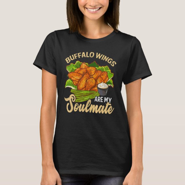Camiseta Frango Asa de Búfala Engraçado (Frente)