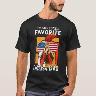 Camiseta Frango Bandeira Americana Eu Sou o Chic Favorito d