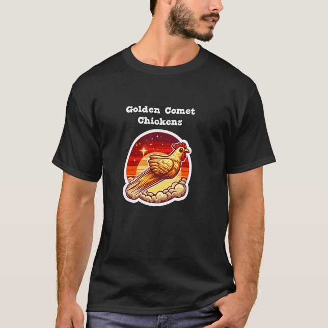 Camiseta Frango Cometa Dourado (Frente)