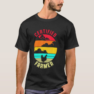 Camiseta Frango de Agricultor Certificado Retro Galo Fofo