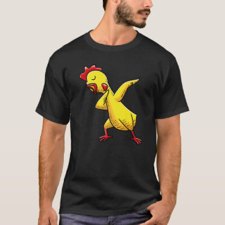 Camiseta Frango de Borracha Dabbing Homens Mulheres Crianç