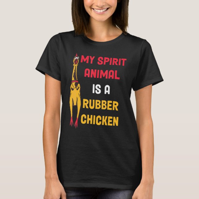 Camiseta Frango de Borracha Fofo Facilmente Distraído Por C (Frente)
