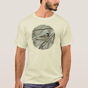 Camiseta Frango de Capa Negra em Tempestade de Neve