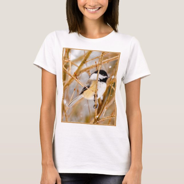Camiseta Frango de Capa Preta - Fotografia Original (Frente)