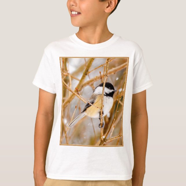 Camiseta Frango de Capa Preta - Fotografia Original (Frente)