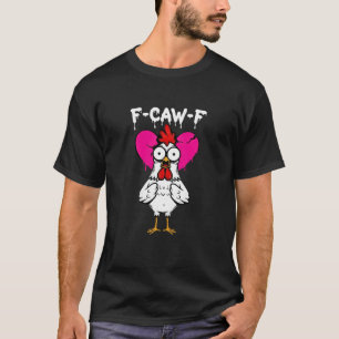Camiseta Frango de Coração Quebrado Engraçado Caw F Homens 