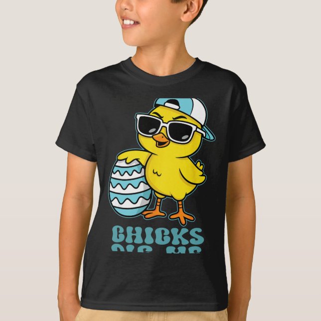 Camiseta Frango de Domingo de Páscoa Me Acha Engraçado Aman (Frente)