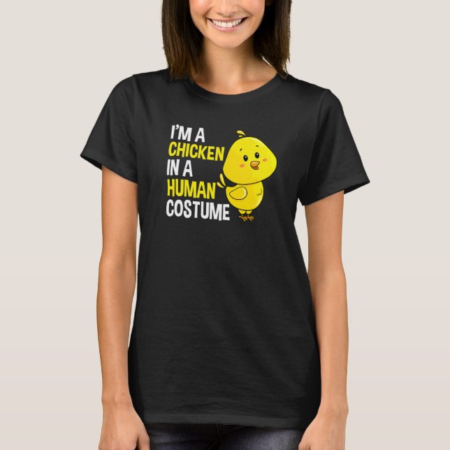 Camiseta Frango de Fantasia Humana (Frente)