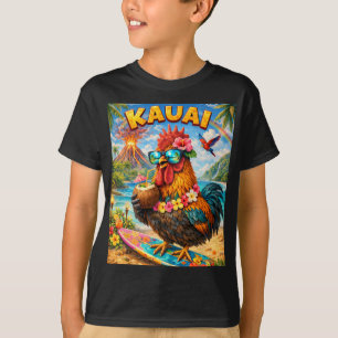 Camiseta Frango de Kauai Galo Café Coco no Havaí