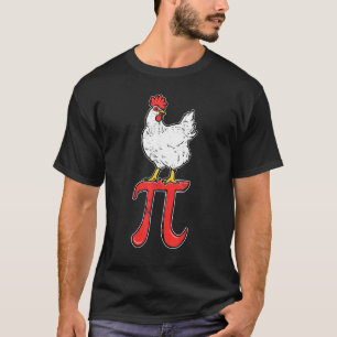 Camiseta Frango de Matemática Pi Vintage