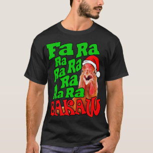 Camiseta Frango de Natal Caroling Fa Ra Ra Feia Natal Feio