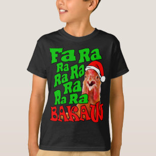 Camiseta Frango de Natal Caroling Fa Ra Ra Feia Natal Feio