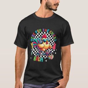 Camiseta Frango de Páscoa engraçado aqui para os pintinhos