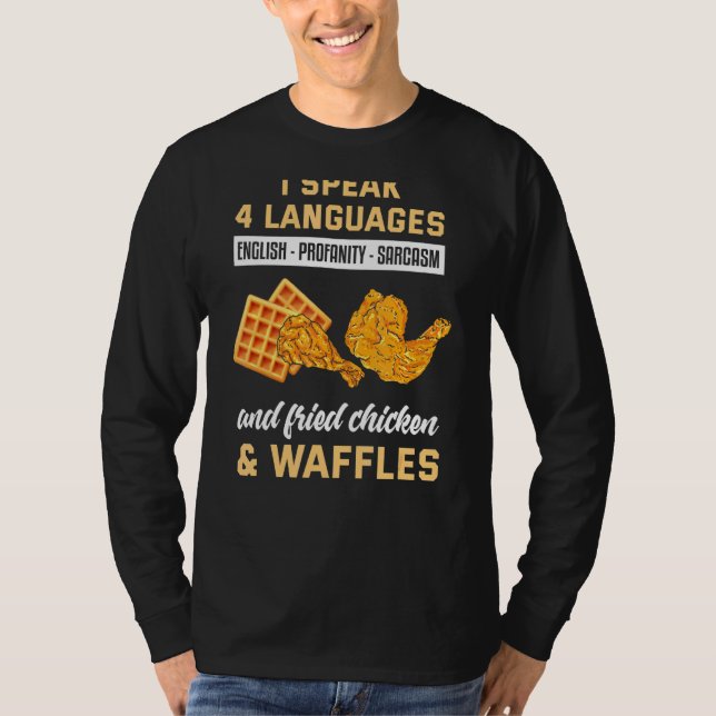 Camiseta Frango de Piada de frango e chicória frita (Frente)
