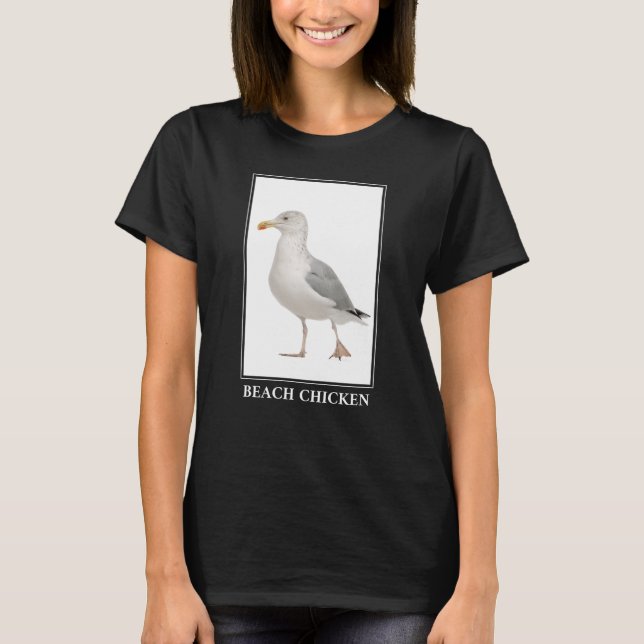 Camiseta Frango de Praia - Humor do Caveira (Frente)