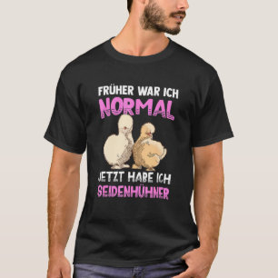 Camiseta Frango de Seda Frango Silkie Mãe Dizendo Frango Si