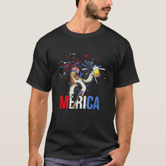Camiseta Frango do Dia da Independência da América Cerveja