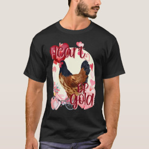 Camiseta Frango do Dia dos Namorados Aquarela Cores Sulista