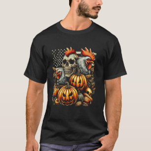 Camiseta Frango dos Fazendeiros e Halloween