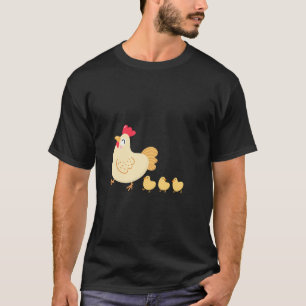 Camiseta Frango e família, fazenda de animais, parte do tem