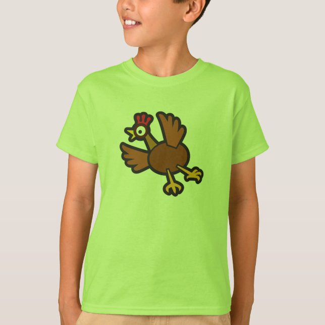 Camiseta frango engraçado (Frente)