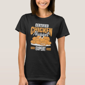 Camiseta Frango Engraçado Certificado Experiência de Nugget