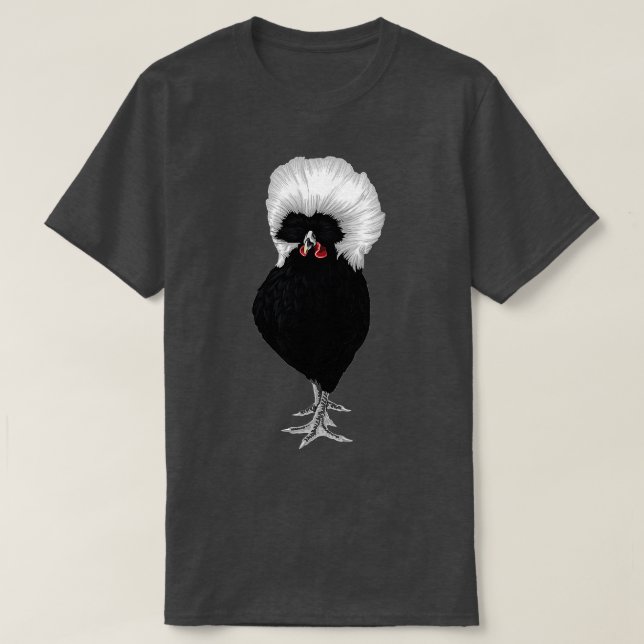 Camiseta frango engraçado Frango polonês girino na agricult (Frente do Design)
