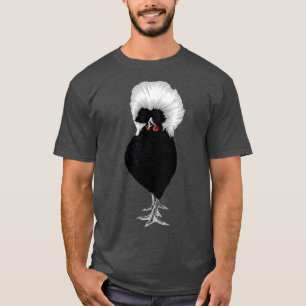 Camiseta frango engraçado Frango polonês girino na agricult